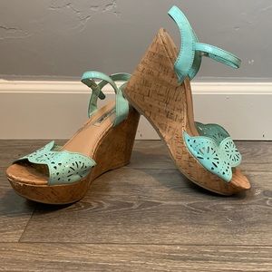 American eagle teal heels